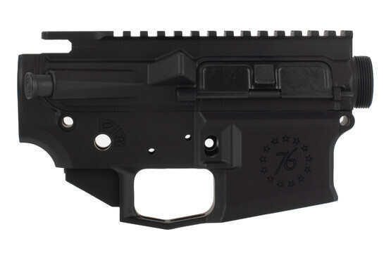 Aero Precision M4E1 Threaded AR-15 Assembled Receiver Set- Special Edition Betsy Ross features an enlarged trigger guard